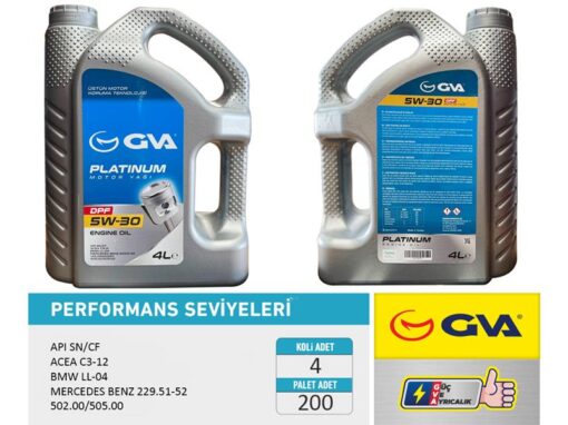 Motor Yağı 5w30 4 Lt Platınum Partiküllü-dpf Tam Sentetik Apı Sn/cf - 5W30-93165556-7711943761
