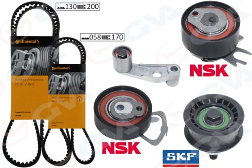 Triger Seti 130x20 Polo-cordoba-golf4-fabıa-bora 1.4-1.6 16v Bcb-bby-bud-bbz-bky-ahw-ajv-azd-cggb - 036198119A-036198119C-036198119E
