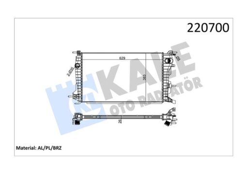 Radyatör Renault Fluence Dıesel 1 Sıra Alb Sistem - 214100068R-8671095333