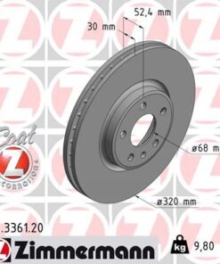 Ön Fren Aynası A4-a5-a6-a7-q5 320x30x28xhavalı 0986479c49-df6148 - 8R0615301-8R0615301C