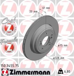 Fren Dıskı Arka Sol Bmw M5 E39 - 34212228801
