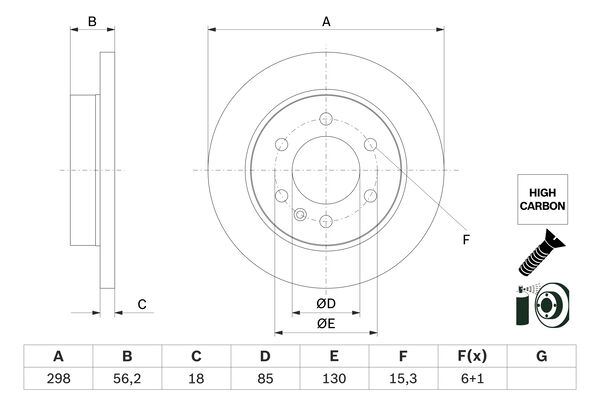 Fren Dıskı Arka Mercedes Sprınter B907 B910 18 Elektronık Park Frenı - A9104232100