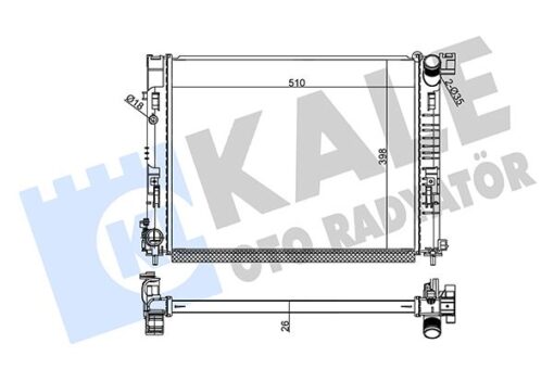 Su Radyatörü Renault Clıo V 1.5dcı 19 Mt Brazıng 510x398x26 - 214103473R