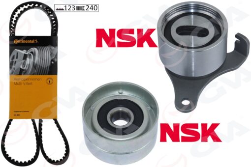 Triger Kayış Seti Eksantrik Seti Toyota Corolla 1.3l 2e Karbüratörlü Ee90. Ee100 88-98 1 Kayış 2 Rulman 123x240 - 1356819025-1350310021-1350511021