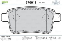 Fren Balatası Arka Mercedes Cıtan W415 12 . Renault Kangoo Iı 09 - A4154210410-440604876R