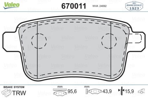 Fren Balatası Arka Mercedes Cıtan W415 12 . Renault Kangoo Iı 09 - A4154210410-440604876R