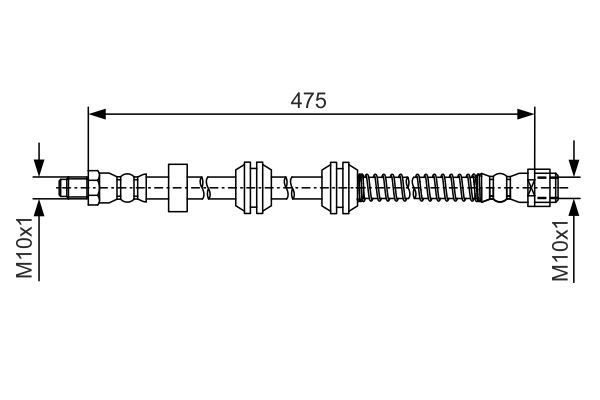 Fren Hortumu Arka Mercedes W166 X166 C292 - A1664200448