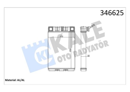Kalorıfer Radyatoru Mercedes W203 Cl203 S203 C209 A209 R230 - A2038300161