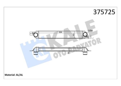 Intercooler Opel Merıva A 1.3-1.7cdtı Mt 03 10 Brazıng Al-al 524x83x50 Turbo Radyatörü - 1300411-13148294