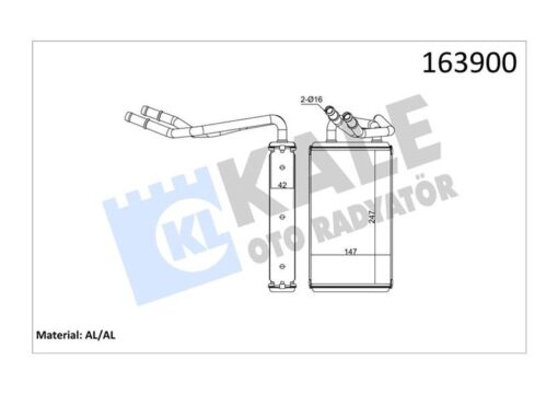 Kalorıfer Radyatoru Transıt V347 06 Klımalı - 6C1H18476BB-YC1H18B539BB