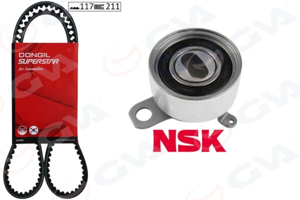 Triger Kayış Seti Eksantrik Seti Toyota Corolla 1.6l 4a-fe Enjeksiyonlu Ae101 Ae111 92-00 1 Kayış 1 Rulman 117x210 - 1356809020-1356819045-1350502030