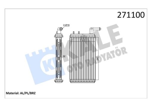 Kalorifer Radyatörü M131 1600 247x144x32 0181831ab - 4327232-85007271