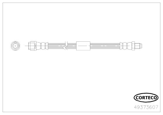 Fren Hortumu Arka Mercedes W212 S212 C218 X218 - A2124200448