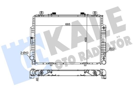 Motor Su Radyatoru Mercedes S-class W140 91 98 - A1405001603