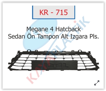 Ön Tampon Orta Izgarası Mgn Iv Alt Plaka Olan - 622544180R