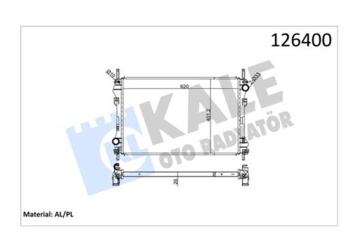 Motor Su Radyatoru Transıt V184 2.4tdcı 01 06 Klımasız - YC158005HA-4374556