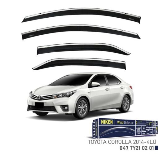 Kromlu Cam Rüzgarlığı Toyota Corolla 2014- 4lü