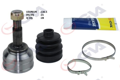 Aks Kafası Dış Ön Dacıa Logan-sandero 1.4-1.6 04-12 21x28x49 137.5mm - 8200985007-8200985010