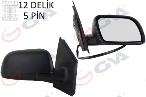 Dış Dikiz Aynası Sağ Polo 02 Elektrikli Isıtmalı Asferik 5 Fiş Vm-194ehr - 6Q1857508G01C