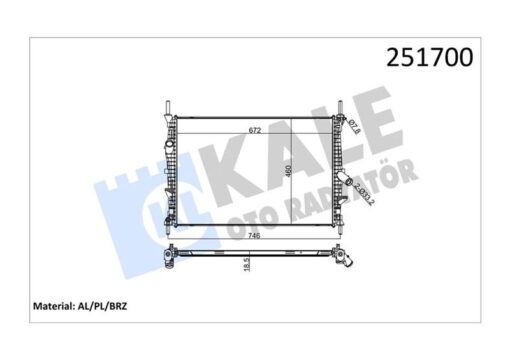 Motor Su Radyatoru Transıt V347 2.2tdcı 2.4tdcı 06 14 - 7C118005AB-1595061