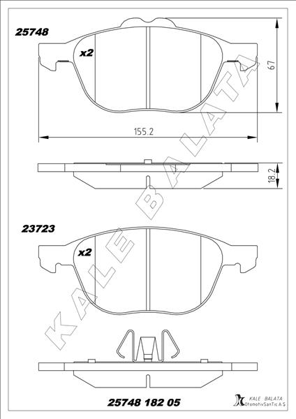 Ön Balata Transit/tourneo Connect-kuga Iı 13 - CV612K021BA-2076355-CV612001CD