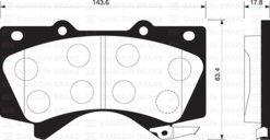 Ön Fren Balata Toyota Land Cruıser 4.5l 1vd-ftv Vdj200 Dizel D4-d 08- 4.6l Uzj200 V8 08- - 0446560280-044650C020-WVA24386