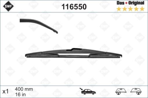 Silecek Swf 40cm X1 Arka Xsara 03/98 -mıcra 09/00 -corsa C-prımera Sandero Merıva Vıvaro - 642394-A287901F500