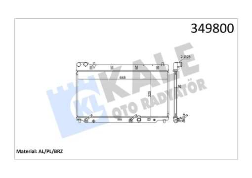 Radyatör Jazz Iı Al/pl/brz 325x648x16 - 19010PWAE01-19010PWAJ51
