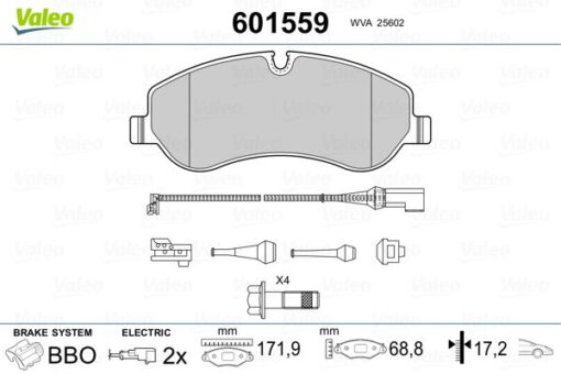 Ön Balata Ford Transıt V363 14 -transıt Custom 2.2 Tdcı 12 Kablolu Fte Kırmızı Kutu - MEBK2J2K021AA-BK212K021AA -1842632