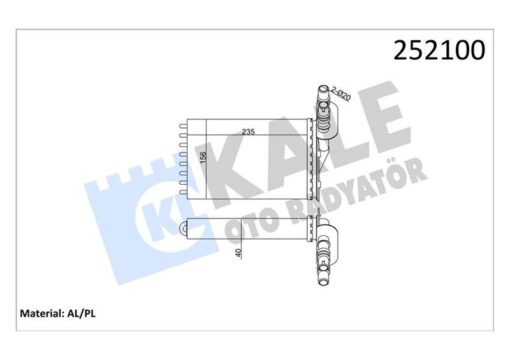 Kalorifer Radyatörü 2 Sıra Al Pl Clıo Iı-kangoo 98- - 7701044790