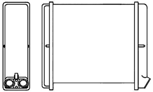 Kalorifer Radyatörü Astra F-calıbra A-vectra A 178x176x42 - 90399229-1843105-1843106