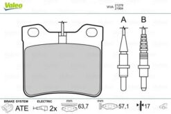 Fren Balatası Arka Mercedes W638 B901 B902 . Peugeot 406 605 - A0034200020-4251.93
