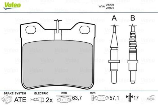 Fren Balatası Arka Mercedes W638 B901 B902 . Peugeot 406 605 - A0034200020-4251.93