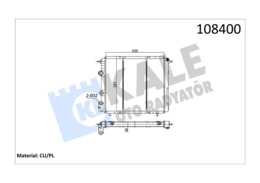 Radyatör R19 1.4-1.6 Enj 2 Sıra Cu Pl Sistem - 7702253648-7702247653