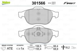 Ön Fren Balatası Renault Laguna Iı 01 05 Laguna Iıı 07 15 Megane Iı 02 - 7701206598-7701208183-7701209808