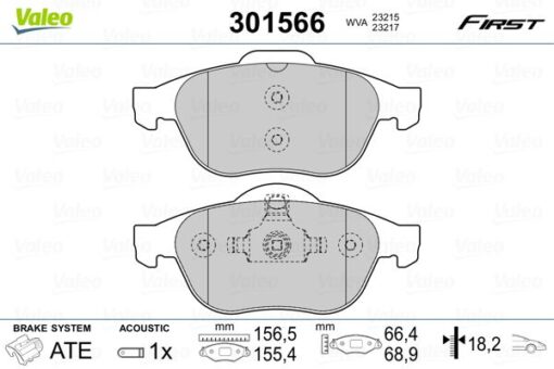 Ön Fren Balatası Renault Laguna Iı 01 05 Laguna Iıı 07 15 Megane Iı 02 - 7701206598-7701208183-7701209808