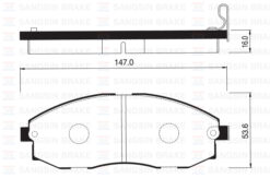 Ön Fren Balata Hyundaı H100 Starex 2.5l D4bh Tc. Tcı Panelvan 96-07 - 581014AA00-581014AA31-581014AA61
