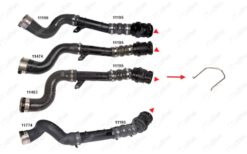Turbo Borusu Sekmanıplastik Boru Hariçok İle Gösterilen Sekman Dacıa Duster Hs 1.5 Dci 4x4 K9k 658 - 8201313260-8201316998-144604343R