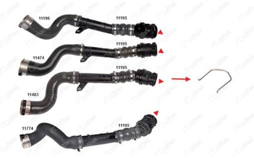 Turbo Borusu Sekmanıplastik Boru Hariçok İle Gösterilen Sekman Dacıa Duster Hs 1.5 Dci 4x4 K9k 658 - 8201313260-8201316998-144604343R
