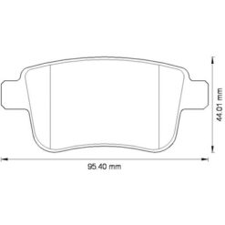 Fren Balatası Arka Mercedes Cıtan W415 12 . Renault Kangoo Iı 09 - A4154210410-440604876R