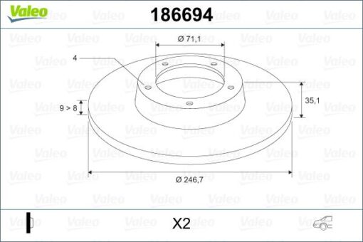 Arka Fren Aynası Partner-berlıngo 96 P307 00 1007 1.6 07 C3 02 C2 03 Xsara 99 247x9x4dl - 4249.90-4246.W9-4249.52-4246.X8