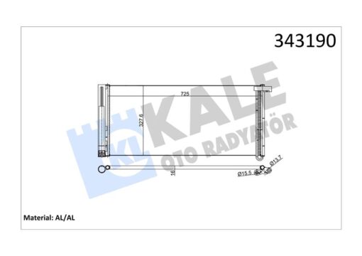 Klima Kondenseri Porsche Panamera Al-al - 97057311100