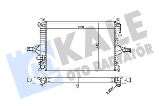 Motor Su Radyatör Volvo S60 01 10 S80 98 06 V70 00 07 Xc70 00 07 - 8602539-31319062-36000488-31319056