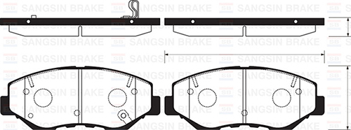Ön Fren Balata Honda Cıvıc 1.6l Fc5 4 Kapı Sedan Benzinli 16- / Cr-v 2.0l K20 02-06 - 45022S9AA01-45022S9AE50-45022S9AE51