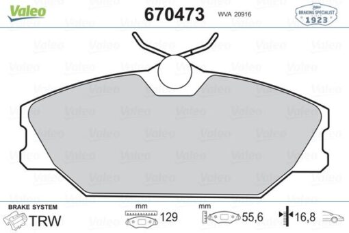 Ön Fren Balatası Renault Megane 99 Laguna 95 Scenıc 99 Logan 06 Safrane 96 00 - 7701206379-7701209380-410607125R