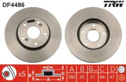 Ön Fren Aynası Honda Cr-v Iı 2.0 02-06 2.2cdtı 05-06 Fr-v 1.7-1.8-2.0-2.2 05 282x23x5dlxhavalı - 45251S7AN10-45251SCAE00-45251S7AE10