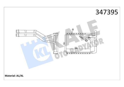 Kalorifer Radyatörü Hyundaı İ30 1.4l 1.6l G4fa G4fc Benzinli 07-12 1.6l D4fb Dizel 07-11 - Aleminy Um - 971382L000