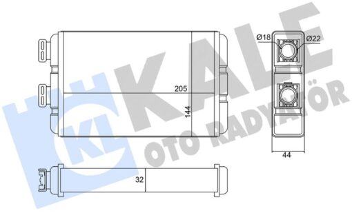 Kalorıfer Radyatoru Bmw E46 97 05 - 64118372771