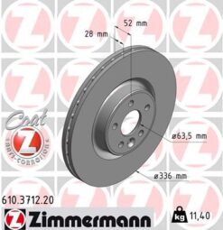 On Fren Dısk Aynası Havalı Volvo S60 Iı 10 15 S80 Iı 06 V60 I 11 15 V70 Iıı 07 15 Xc70 Iı 09 15 336cm Cap - 30769057-30736313