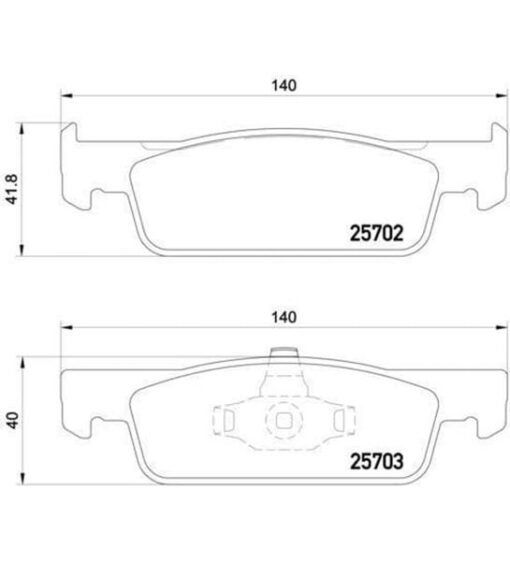 Ön Fren Balatası Renault Clıo Iv 12 Symbol Iıı 13 Dacıa Sandero Iı 13 Logan Mcv Iı 14 Logan Iı 13 0.9tce 1.0sce 1.2 1.2tce 1.5dci 1.6 - 410605536R-410604682R